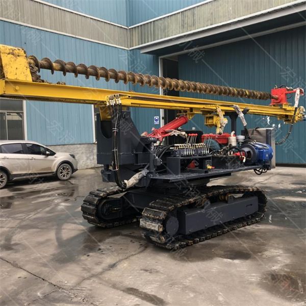 履帶光伏鉆孔機，光伏螺旋鉆孔機報價(jià)