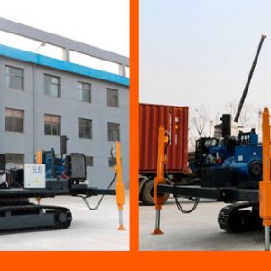 電動(dòng)款光伏打樁機